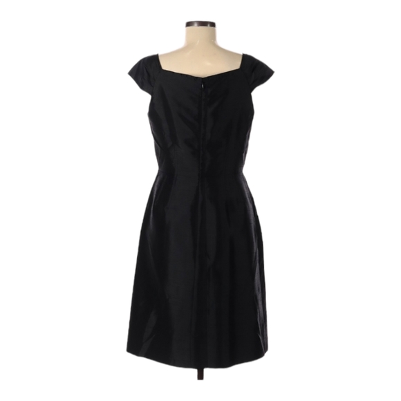 Banana Republic Cocktail Party Dress Size 8 Black Cap Sleeve Whimsigoth Witchy - Picture 2 of 6